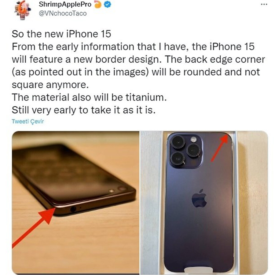 Dünyanın merakla beklediği iPhone 15 tasarımı sızdı! Sosyal medyada paylaşılan fotoğraf viral oldu... İşte iPhone 15'in özellikleri...