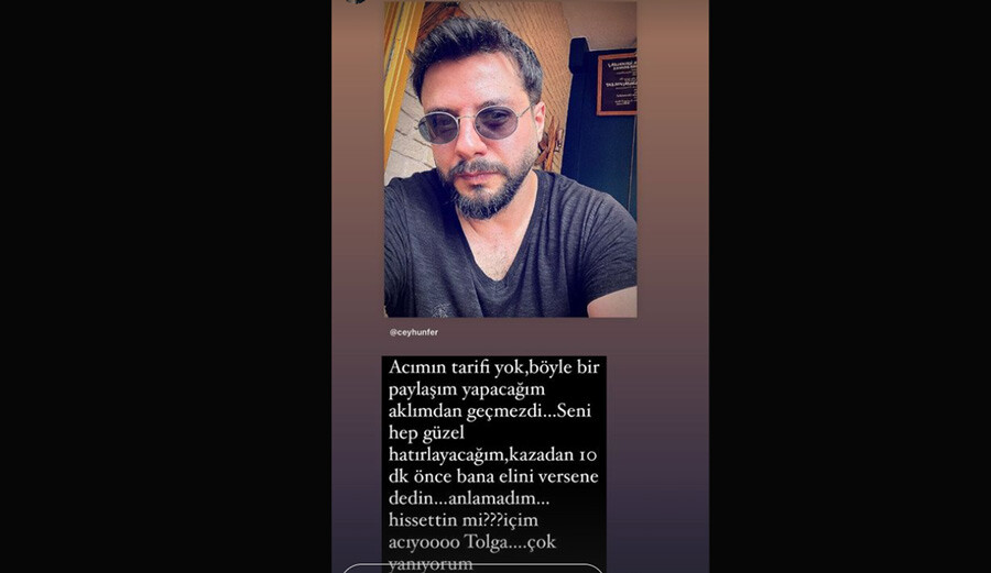 Ceyhun Fersoy’dan kazada hayatını kaybeden arkadaşı Tolga Güleryüz’e veda: “Canım çok acıyor…”