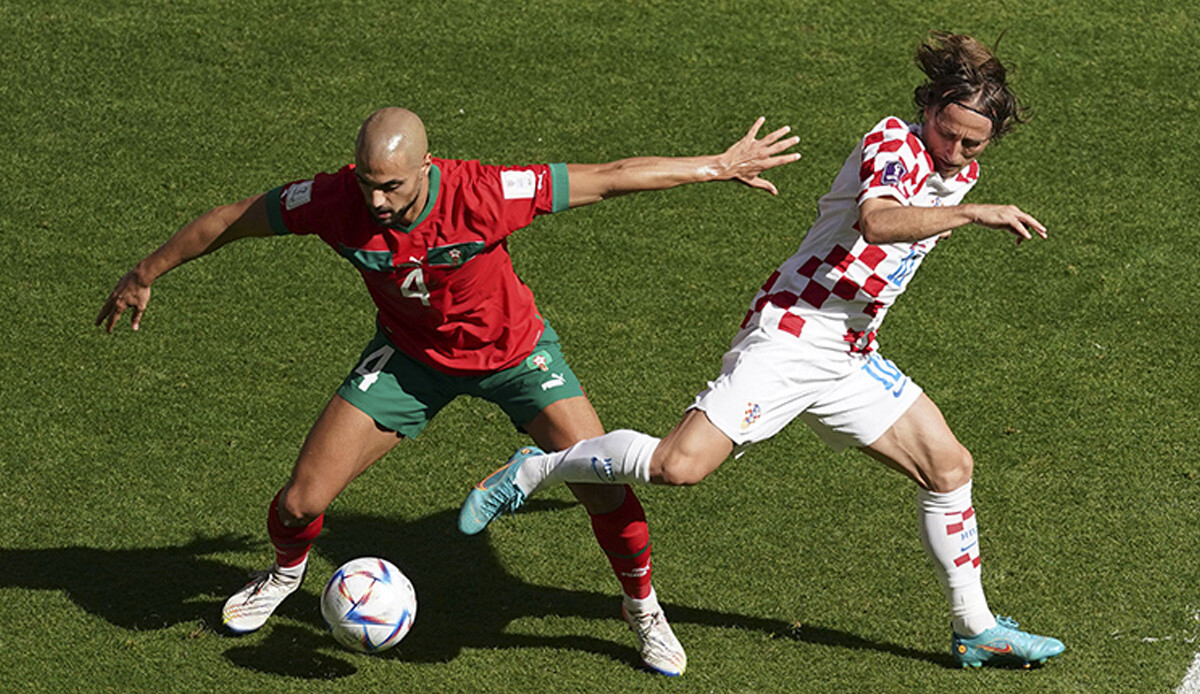 F Grubunun iddialı takımı Hırvatistan, Fas engeline takıldı, Modric, rekor kırdı F Grubunun iddialı takımı Hırvatistan, Fas engeline takıldı, Modric, rekor kırdı