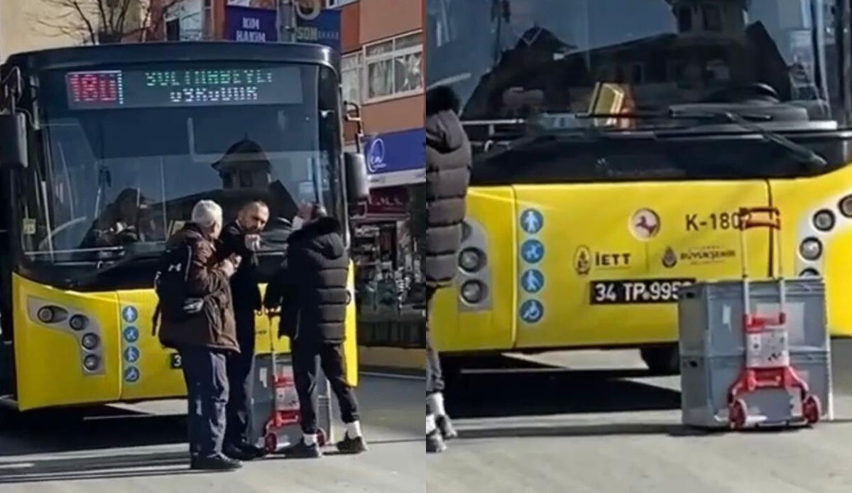 Otobüste kutu krizi ortalığı karıştırdı: Şoför içindekileri görmek istedi! Otobüse alınmayan yolcu yolu kapattı Otobüste kutu krizi ortalığı karıştırdı: Şoför içindekileri görmek istedi! Otobüse alınmayan yolcu yolu kapattı