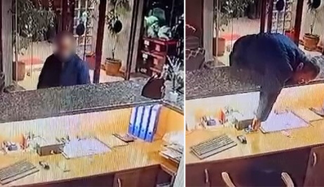Kısa boylu hırsızın azmi pes dedirtti... Müşteri gibi geldi, 40 bin liralık telefonu zıplayarak çaldı Kısa boylu hırsızın azmi pes dedirtti... Müşteri gibi geldi, 40 bin liralık telefonu zıplayarak çaldı
