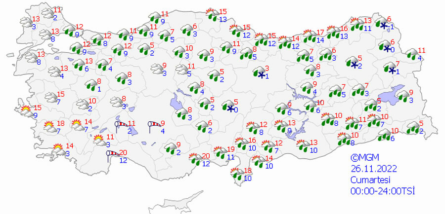 Donacağız! Aşırı soğuklar yolda, tarih belli oldu... Şiddetli kar ve sağanak geliyor (26 Kasım 2022 hava durumu)