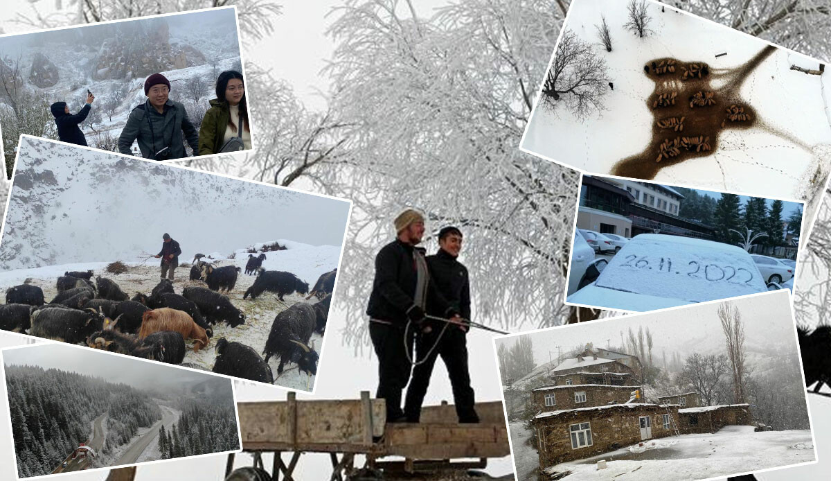 Uyarı gelmişti, birçok ilimiz beyaza büründü! Kar kalınlığı 10 santimi geçti: İşte yurdun dört bir yanından kış manzaraları