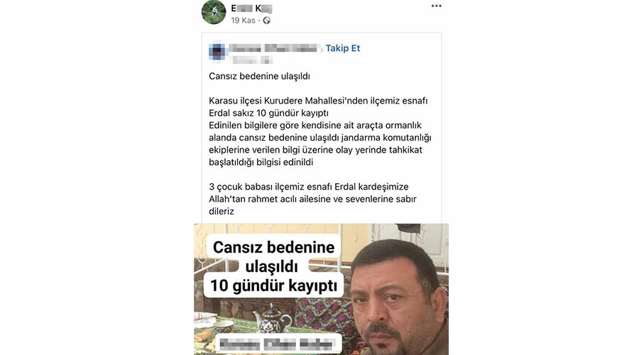 Ormanlık alanda cesedi bulunmuştu... Katilinin sosyal medya paylaşımı şoke etti! Ormanlık alanda cesedi bulunmuştu... Katilinin sosyal medya paylaşımı şoke etti!
