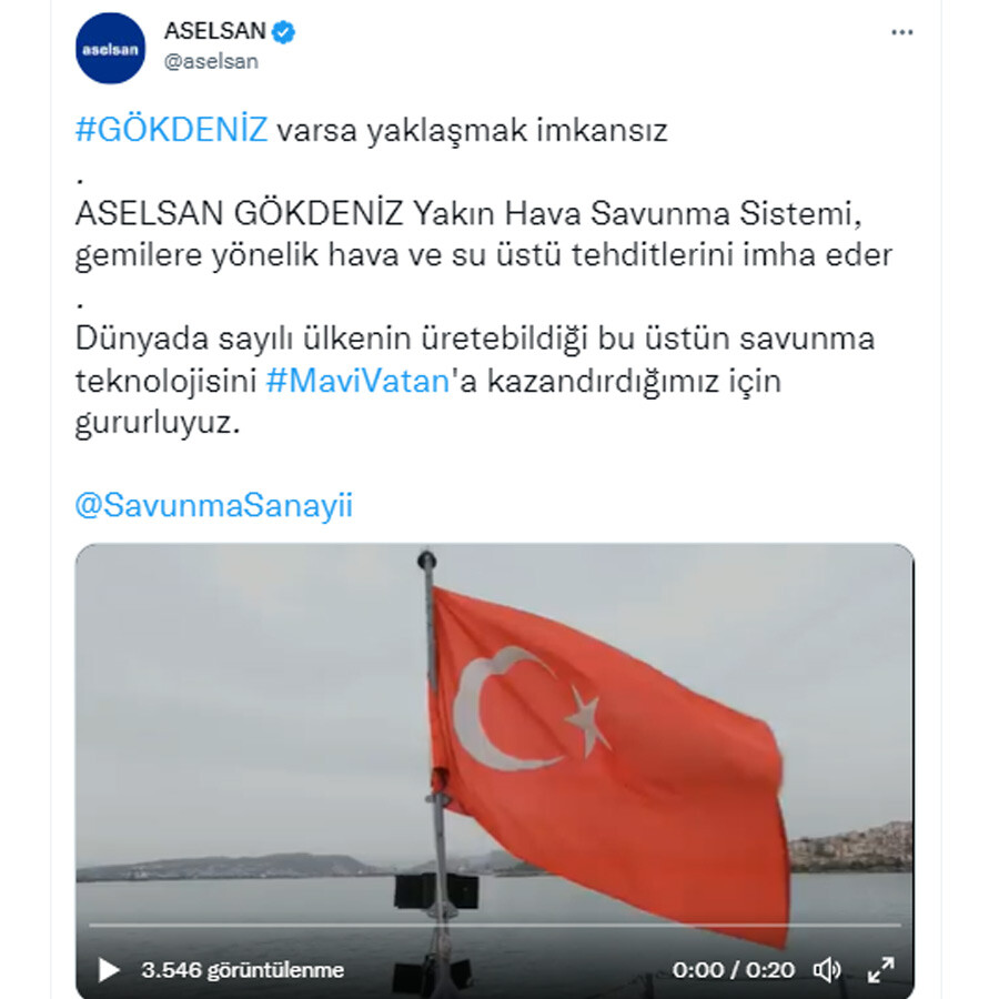 Üreten ülke sayısı parmakla sayılır… ASELSAN’dan nefes kesen video: ‘GÖKDENİZ varsa yaklaşmak imkansız!’