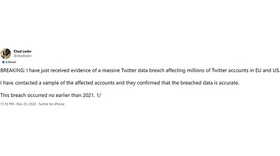 5 milyon kişinin Twitter bilgileri çalındı, haberi paylaşan uzmanın hesabı kapatıldı 5 milyon kişinin Twitter bilgileri çalındı, haberi paylaşan uzmanın hesabı kapatıldı