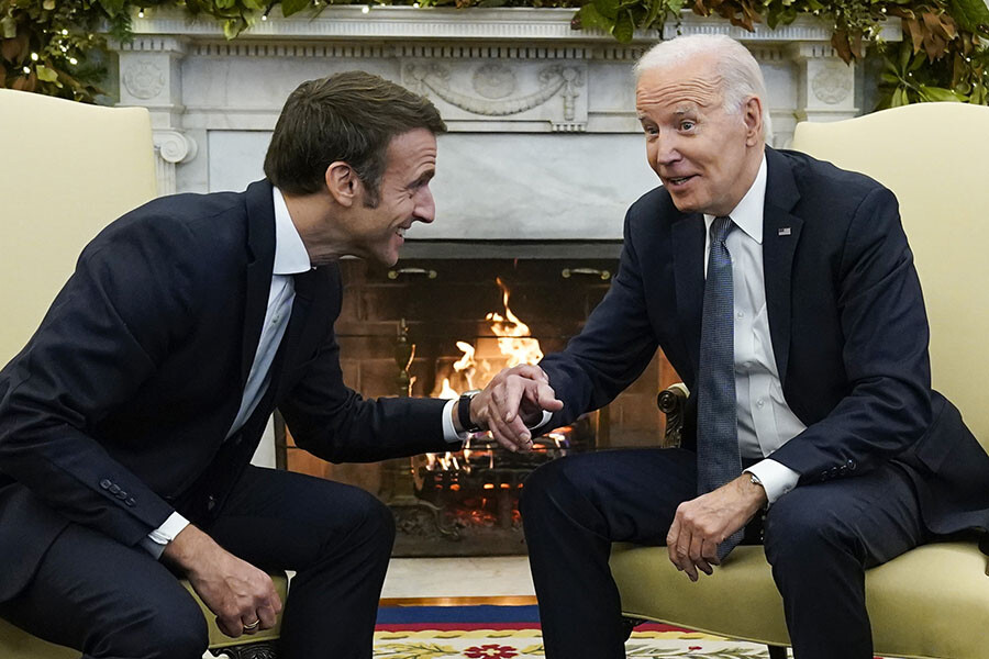 2 yıldır görevde olan Biden'a ilk resmi ziyareti Macron yaptı 2 yıldır görevde olan Biden'a ilk resmi ziyareti Macron yaptı