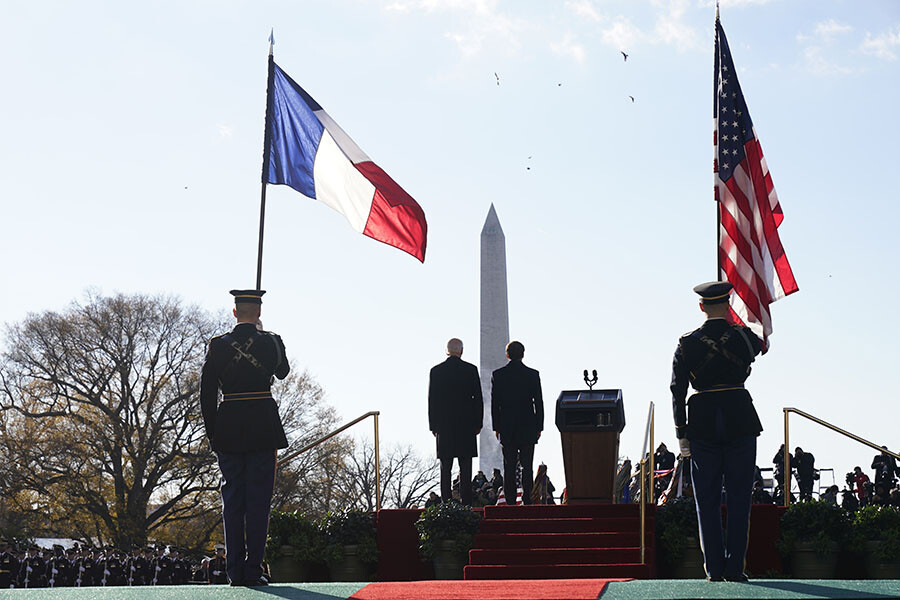 2 yıldır görevde olan Biden'a ilk resmi ziyareti Macron yaptı 2 yıldır görevde olan Biden'a ilk resmi ziyareti Macron yaptı