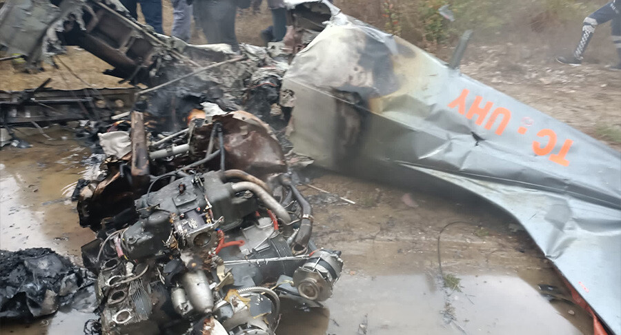 Son dakika... Bursa'da tek motorlu uçak düştü: Ölüler var