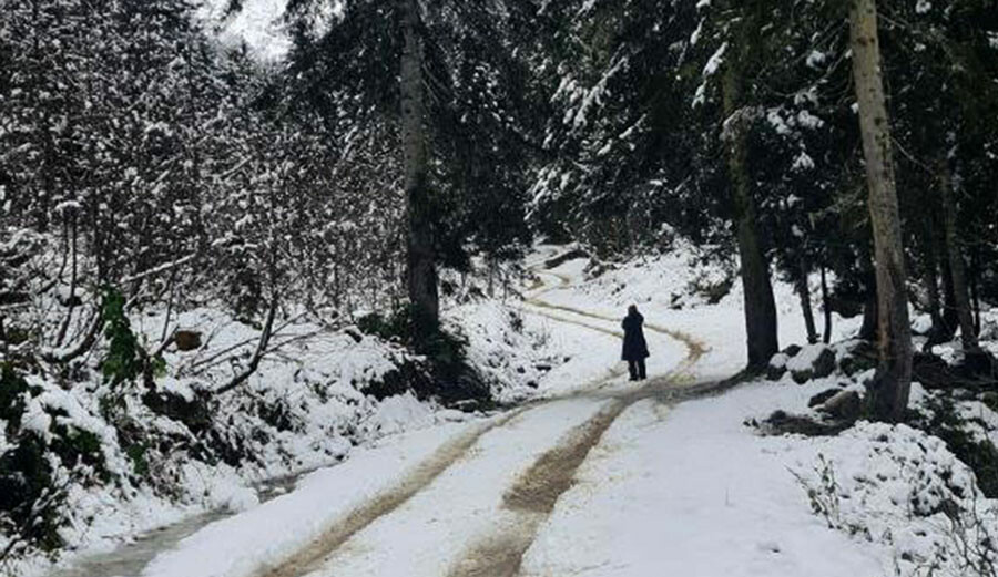 Meteoroloji uyarmıştı, etkili oldu! Rize'nin yüksek kesimleri beyaz örtüyle kaplandı