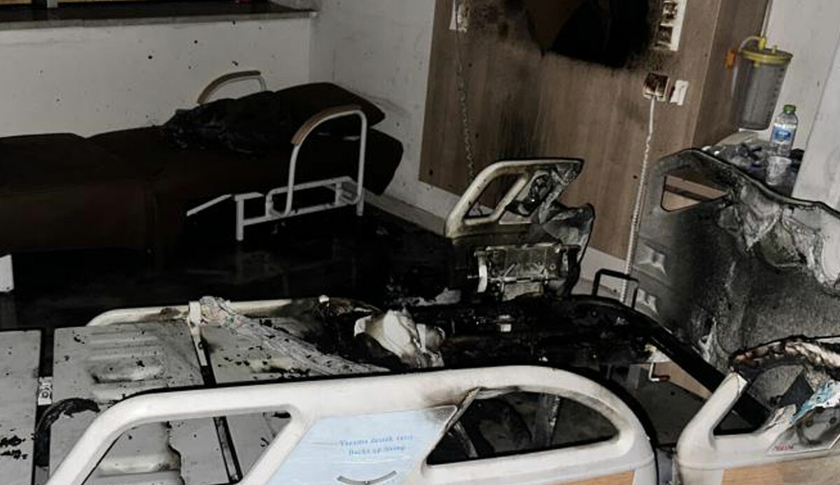 Hastanın içtiği sigara hastanede yangın çıkardı! Dahiliye bölümü kullanılamaz hale geldi: 8 yaralı