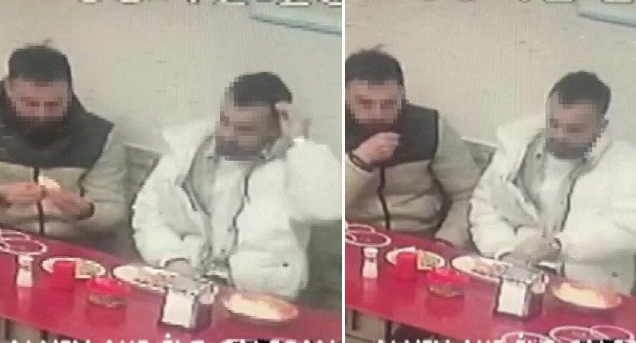 Para ödememek için saçını koparıp yemeğe attı: Şark kurnazlığı kamera engeline takıldı!