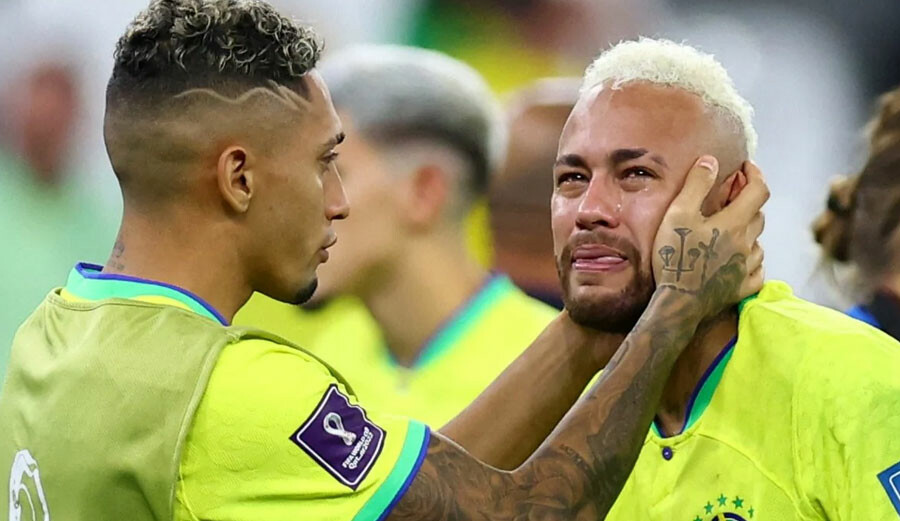 Hırvatistan Neymar'ı ağlattı! Brezilyalı yıldız 2022 Dünya Kupası'na çeyrek finalde veda edince göz yaşlarına boğuldu