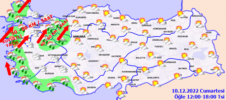 Hafta sonu plan yapacaklar dikkat! Meteoroloji’den çifte uyarı: Lodos ve sağanak aynı anda vuracak