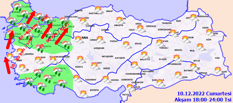 Hafta sonu plan yapacaklar dikkat! Meteoroloji’den çifte uyarı: Lodos ve sağanak aynı anda vuracak