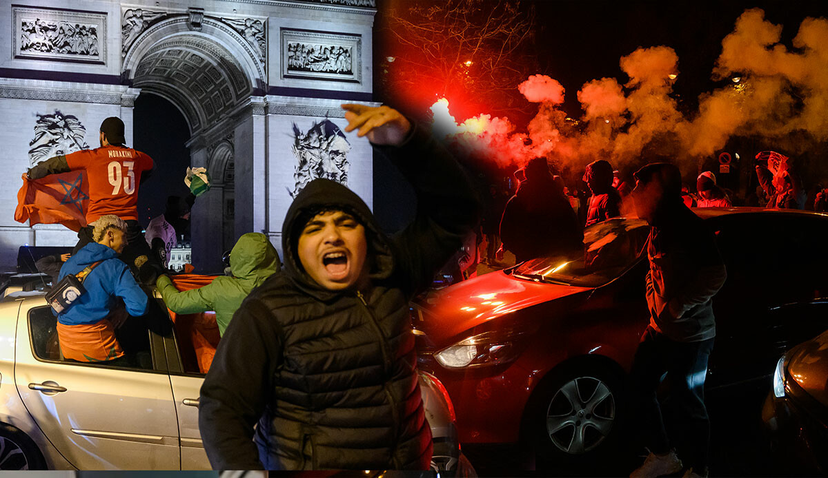 Paris’te Faslılar sokağa döküldü: 108 gözaltı var