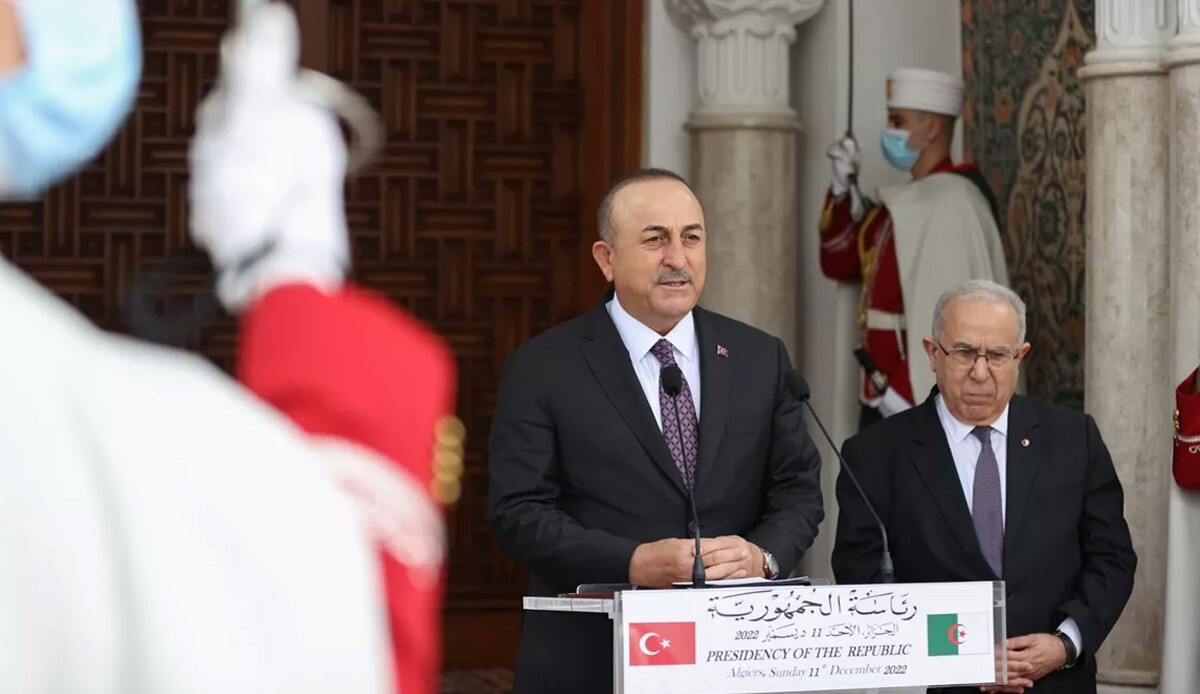 Bakan Çavuşoğlu: Filistin konusunda Cezayir&#039;le aynı çizgideyiz