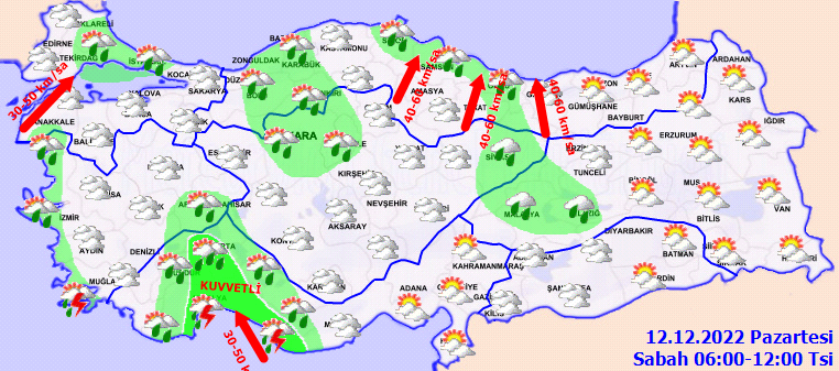 Sıcaklıklar 4 derece birden düşüyor… Meteoroloji’den çifte uyarı! Sağanak ve fırtına geliyor (12 Aralık hava durumu) Sıcaklıklar 4 derece birden düşüyor… Meteoroloji’den çifte uyarı! Sağanak ve fırtına geliyor (12 Aralık hava durumu)