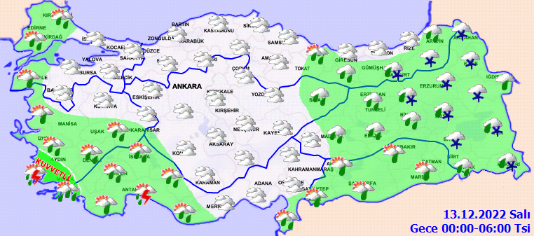 Sıcaklıklar 4 derece birden düşüyor… Meteoroloji’den çifte uyarı! Sağanak ve fırtına geliyor (12 Aralık hava durumu) Sıcaklıklar 4 derece birden düşüyor… Meteoroloji’den çifte uyarı! Sağanak ve fırtına geliyor (12 Aralık hava durumu)