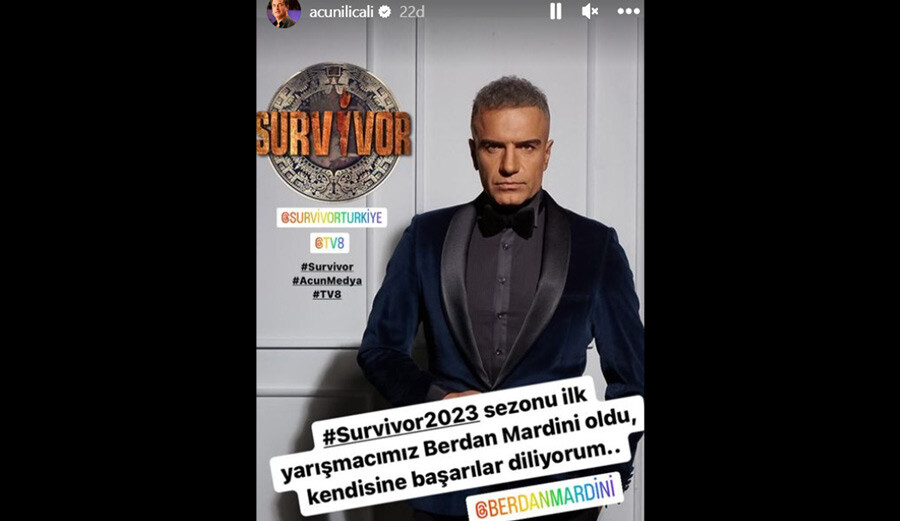 Survivor 2023’ün ilk yarışmacısı belli oldu! Acun Ilıcalı resmen açıkladı… İşte sürpriz isim Survivor 2023’ün ilk yarışmacısı belli oldu! Acun Ilıcalı resmen açıkladı… İşte sürpriz isim