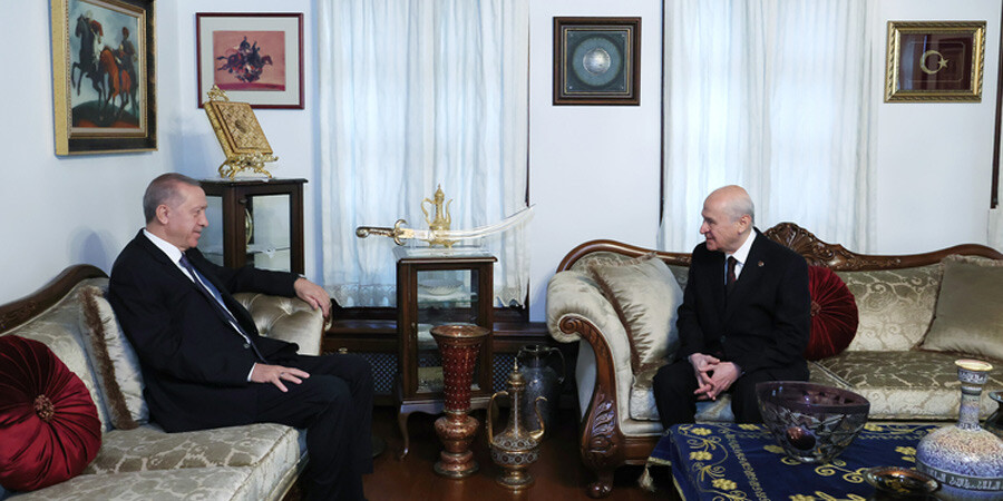 Cumhur ittifakında kritik zirve: Erdoğan, Bahçeli ile bir araya geldi