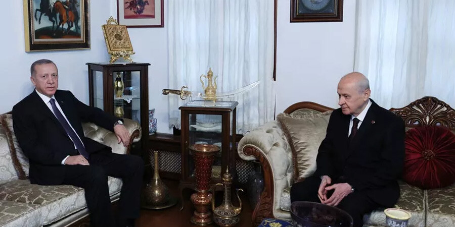 Cumhur ittifakında kritik zirve: Erdoğan, Bahçeli ile bir araya geldi