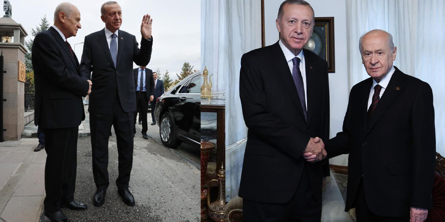 Cumhur ittifakında kritik zirve: Erdoğan, Bahçeli ile bir araya geldi