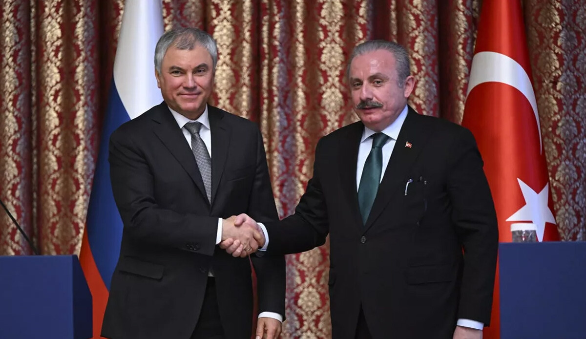 TBMM Başkanı Şentop'tan Rusya Devlet Duması Başkanı ile ortak toplantı TBMM Başkanı Şentop'tan Rusya Devlet Duması Başkanı ile ortak toplantı