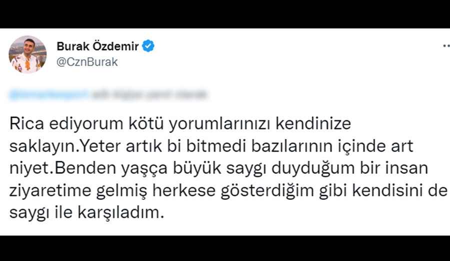 Fatih Terim’i karşılama şekli tepki çekmişti… CZN Burak gelen eleştirilere cevap verdi Fatih Terim’i karşılama şekli tepki çekmişti… CZN Burak gelen eleştirilere cevap verdi
