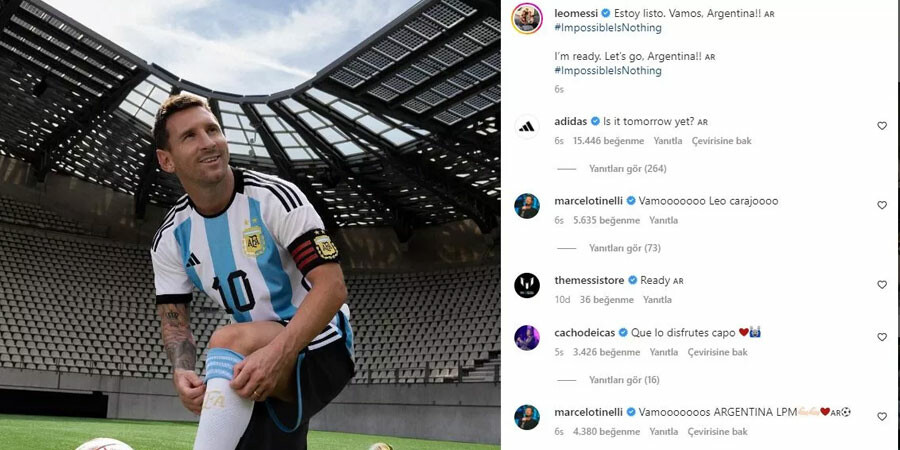 Sosyal medyadan paylaştı, Arjantinliler heyecanlandı! Messi final maçına 'hazır'