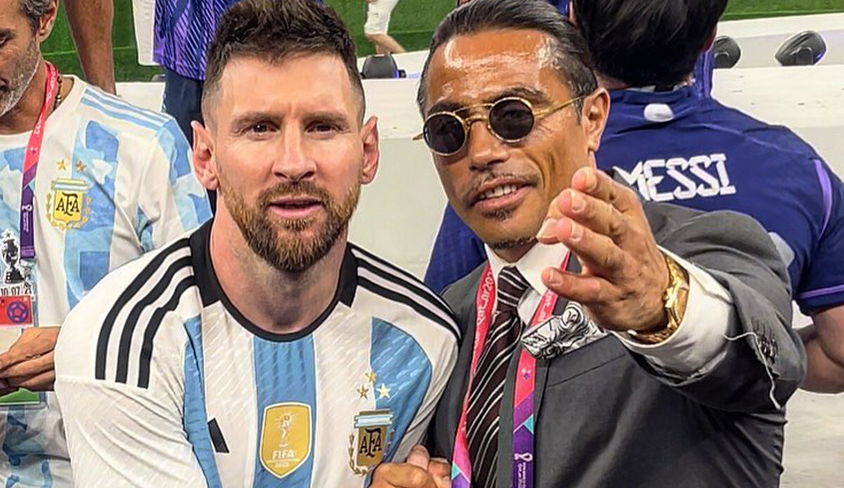 Şampiyon Arjantin oldu, Nusret sahaya indi! Dünya kupası kutlamalarına damga vurdu