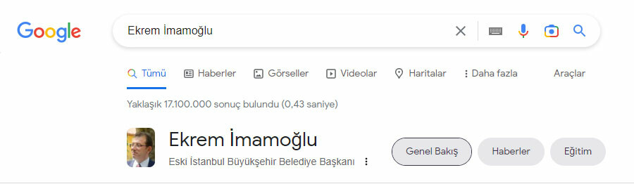 Google, üst mahkemeyi beklemedi! İmamoğlu'na 'eski başkan' ibaresi Google, üst mahkemeyi beklemedi! İmamoğlu'na 'eski başkan' ibaresi
