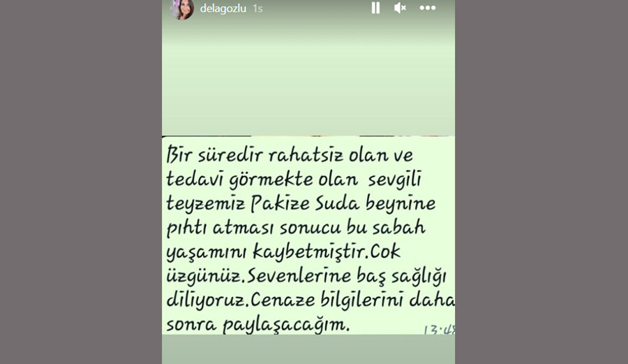 Oyuncu ve yazar Pakize Suda hayatını kaybetti Oyuncu ve yazar Pakize Suda hayatını kaybetti