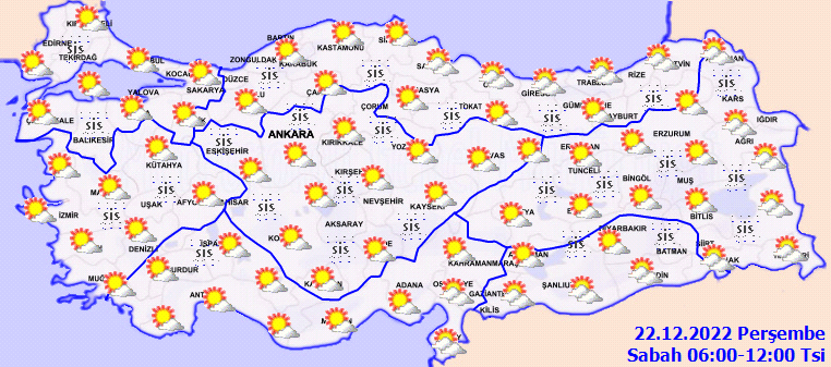 Meteoroloji’den sis ve pus uyarısı: Göz gözü görmeyecek! (22 Aralık 2022 hava durumu raporu)