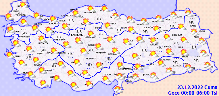 Meteoroloji’den sis ve pus uyarısı: Göz gözü görmeyecek! (22 Aralık 2022 hava durumu raporu)