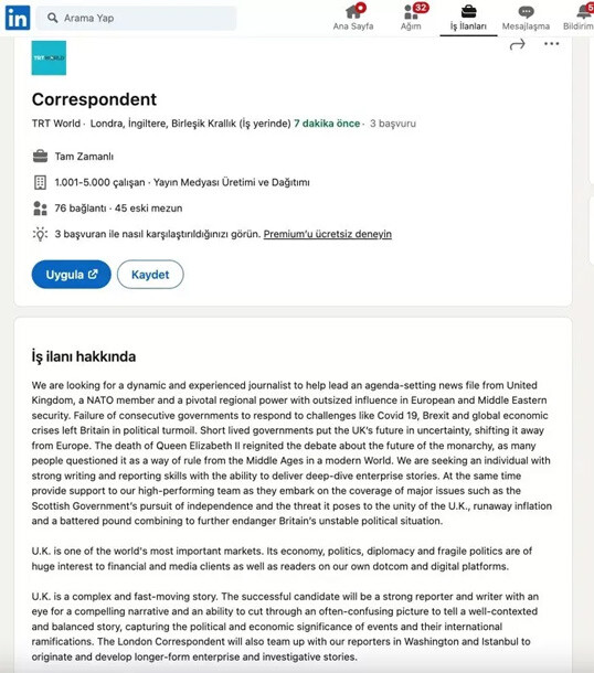 İletişim Başkanı Altun'dan Reuters'a iş ilanı tepkisi: Buna asla gazetecilik denmez! İletişim Başkanı Altun'dan Reuters'a iş ilanı tepkisi: Buna asla gazetecilik denmez!