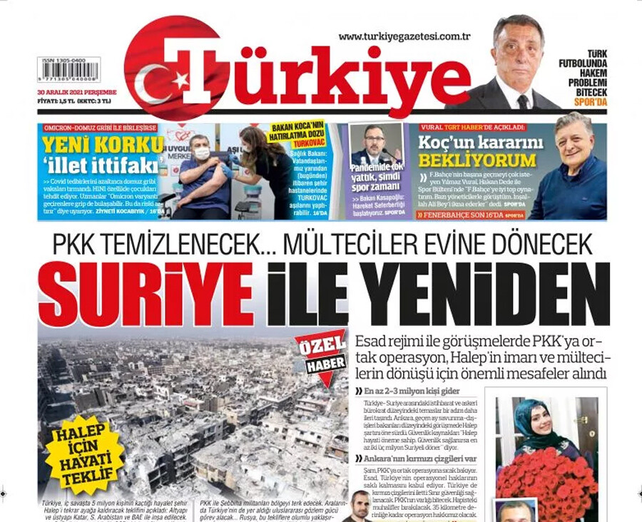 Şam ile 11 yıl sonra ilk temas Şam ile 11 yıl sonra ilk temas