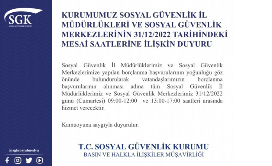 Son dakika: SGK'da EYT mesaisi: Cumartesi günü açık olacak Son dakika: SGK'da EYT mesaisi: Cumartesi günü açık olacak