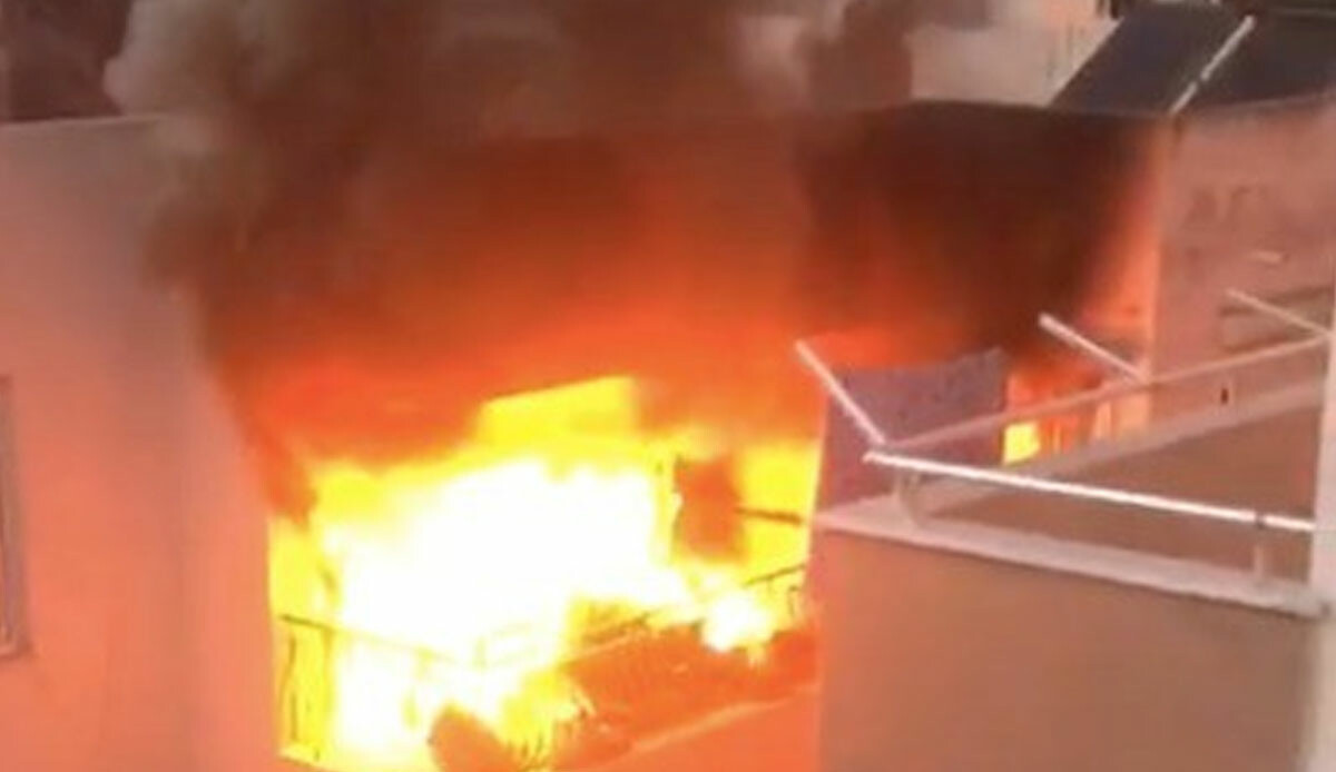 Mahallede korkulu dakikalar! Alev topunu gören sokağa döküldü, resmen kül oldu