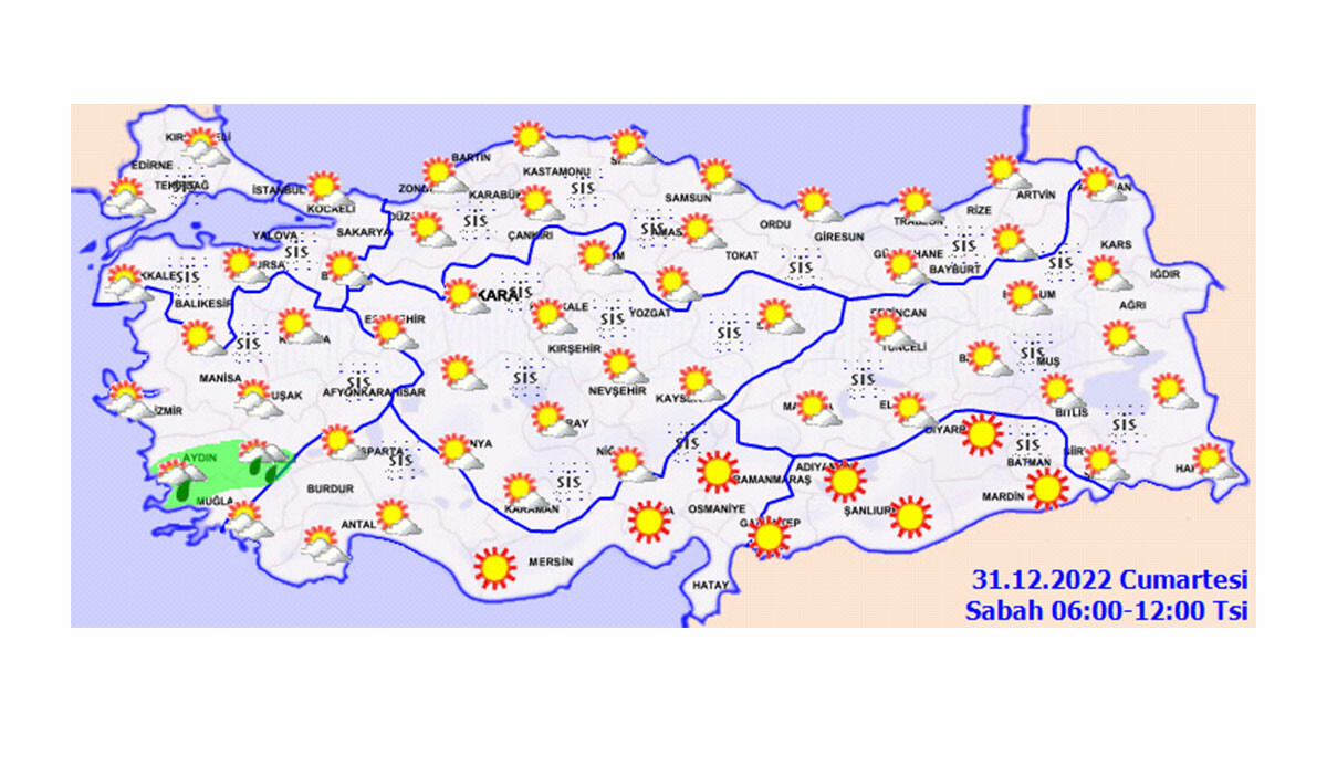 Sis ve puslanmaya dikkat! Meteoroloji kar yağışı için tarih verdi (31 Aralık Cumartesi hava durumu) Sis ve puslanmaya dikkat! Meteoroloji kar yağışı için tarih verdi (31 Aralık Cumartesi hava durumu)