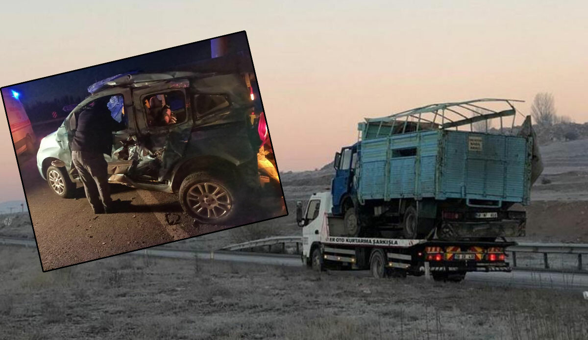 Büyükbaş hayvanları taşıyan kamyonet ve araç birbirine girdi! Ortalık savaş alanı: Yaralılar var
