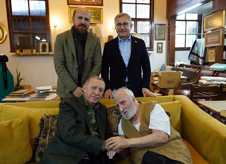 Cumhurbaşkanı Erdoğan neyzen Sayın’ı evinde ziyaret etti