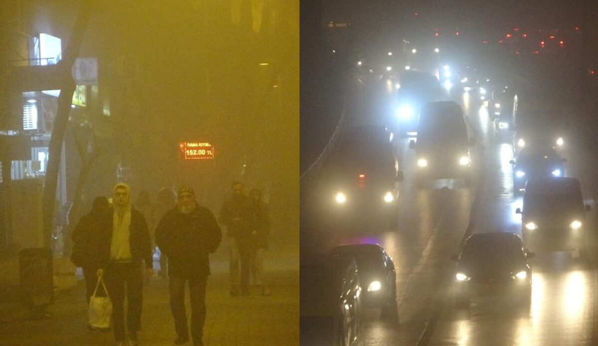 İstanbul sise gömüldü: Trafik kilitlendi, vapur seferleri iptal edildi