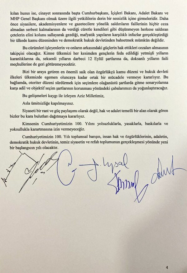 6'lı masa aday görüşmeleri için start verdi 6'lı masa aday görüşmeleri için start verdi