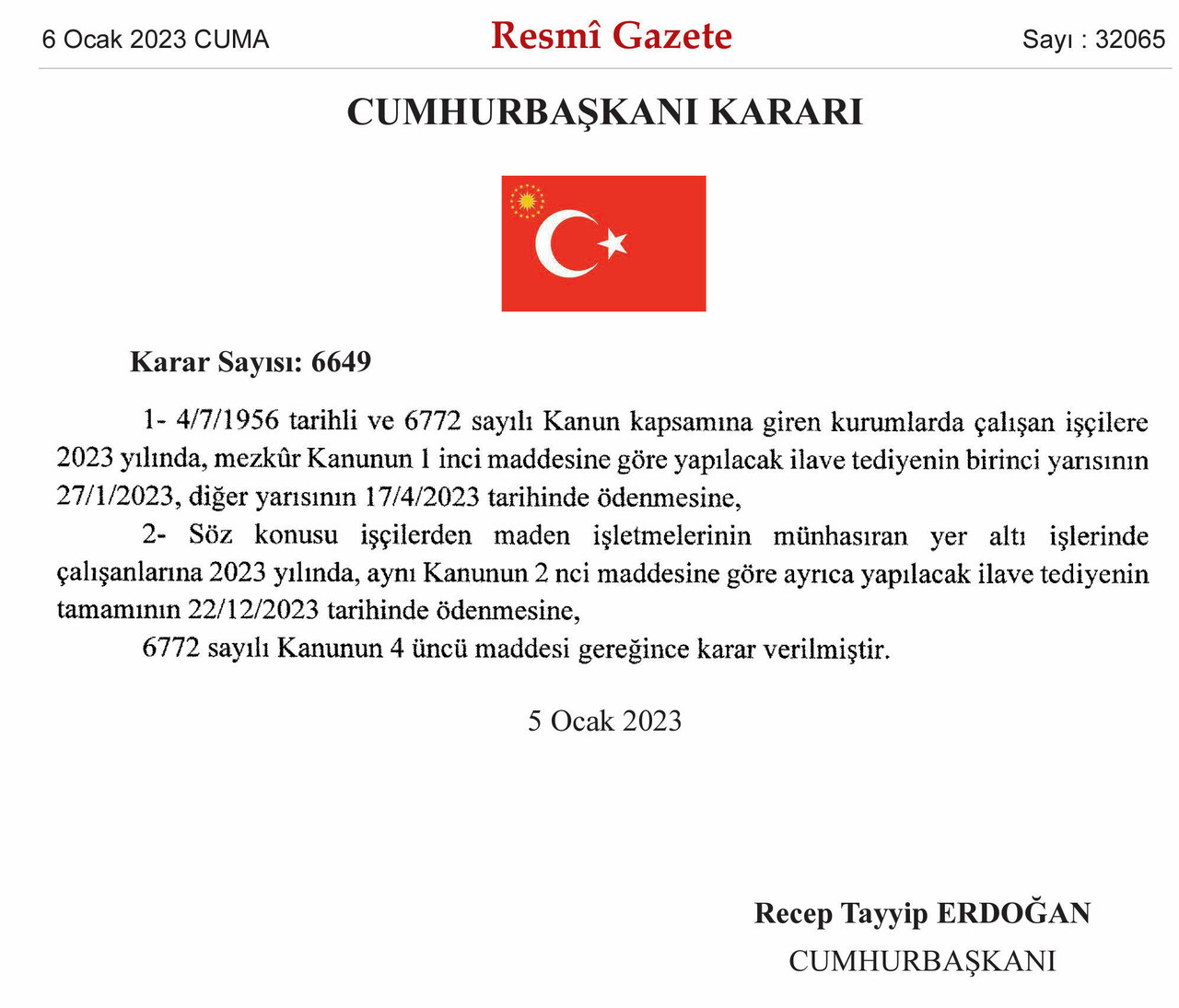 Kamu işçisine ikramiye ödemelerinin tarihi belli oldu Kamu işçisine ikramiye ödemelerinin tarihi belli oldu