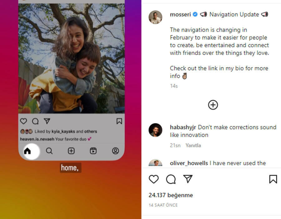 Instagram tasarımı baştan aşağıya değişecek! Büyük güncellemenin tarihi açıklandı... İşte Instagram'a gelecek yenilikler Instagram tasarımı baştan aşağıya değişecek! Büyük güncellemenin tarihi açıklandı... İşte Instagram'a gelecek yenilikler