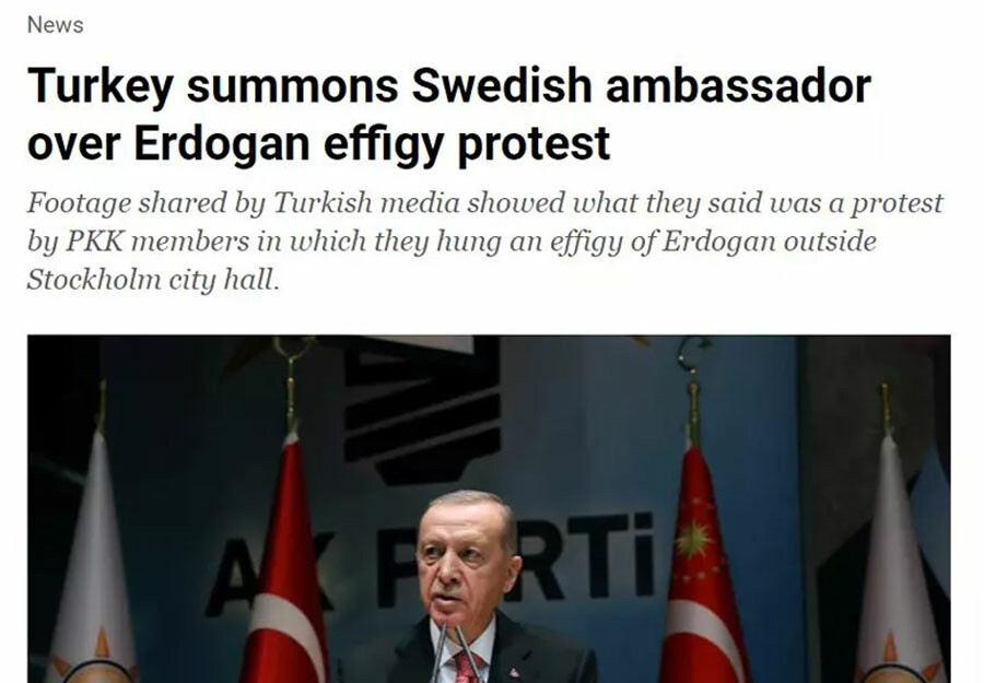 İsveç'teki skandal dünya basınında! 'Türkiye İsveç'i azarladı' başlığıyla duyurdular İsveç'teki skandal dünya basınında! 'Türkiye İsveç'i azarladı' başlığıyla duyurdular