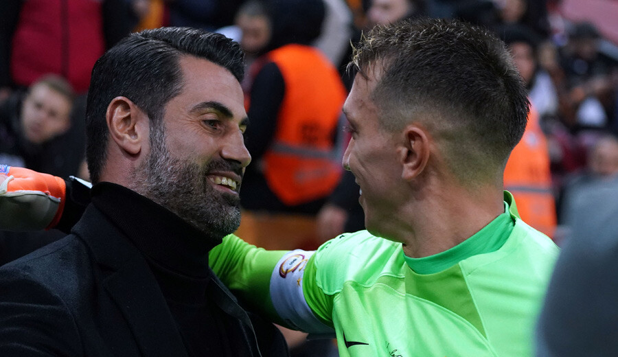 Volkan Demirel ile Fernando Muslera hasret giderdi Volkan Demirel ile Fernando Muslera hasret giderdi