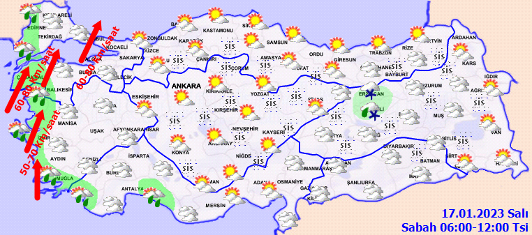 Kuvvetli geliyor… Meteoroloji’den 19 il için turuncu ve sarı kodlu uyarı: Kar, sağanak, fırtına!  (17 Ocak 2023 hava durumu) Kuvvetli geliyor… Meteoroloji’den 19 il için turuncu ve sarı kodlu uyarı: Kar, sağanak, fırtına!  (17 Ocak 2023 hava durumu)