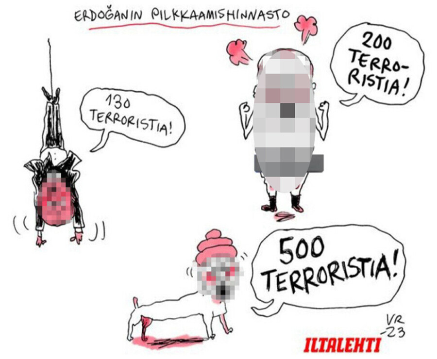 İsveç'in ardından Finlandiya Cumhurbaşkanı Erdoğan'ı alçakça hedef aldı